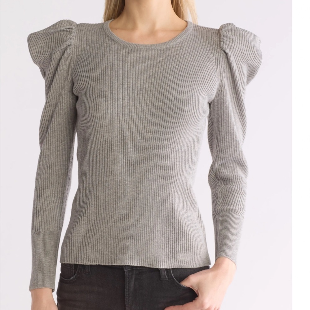 Joe's Jeans Shimmering Silver Knit Top